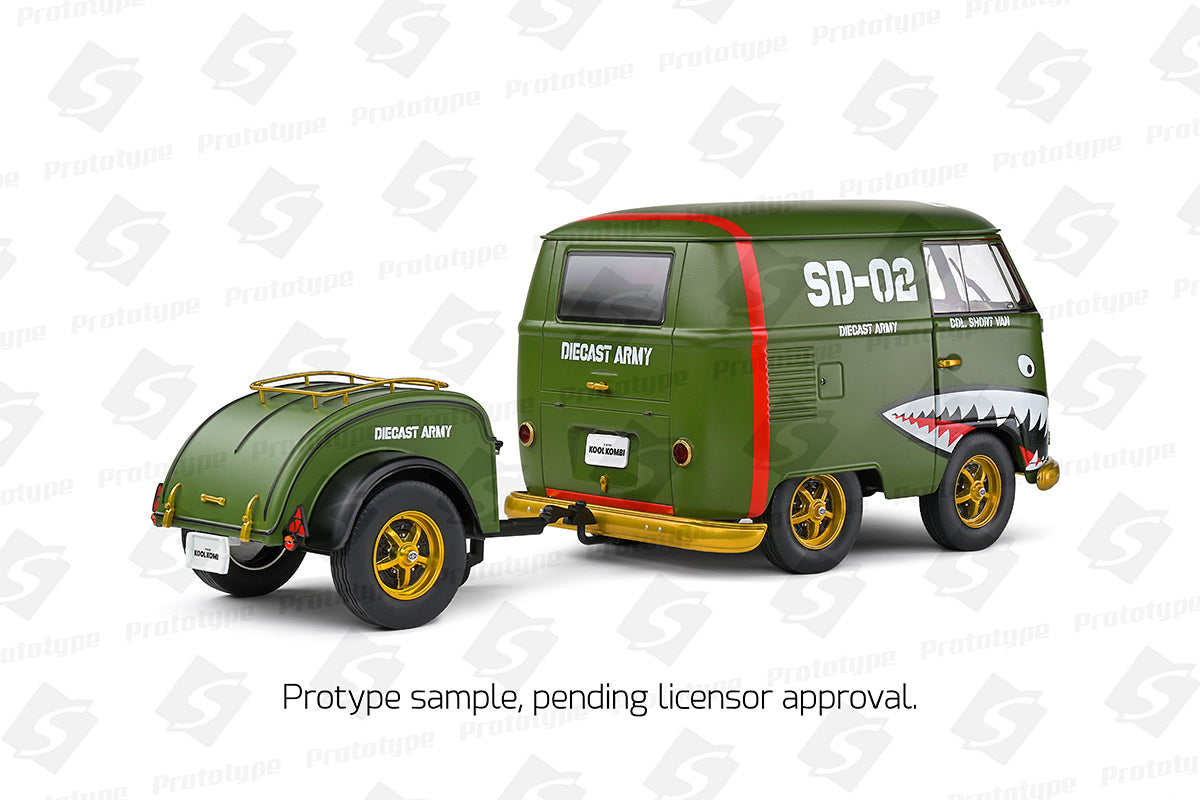 Volkswagen VW Kool Kombi Army Fighter 2023 1:18