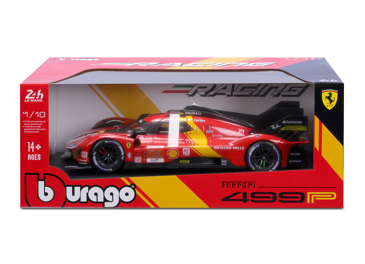Ferrari 499P #51 Le Mans Winner 2023 P. Pier Guidi/J.Calado/A. Giovinazzi 1:18