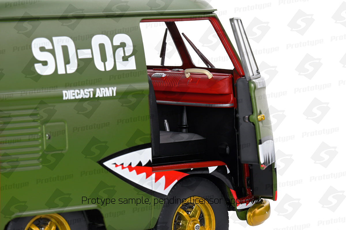 Volkswagen VW Kool Kombi Army Fighter 2023 1:18