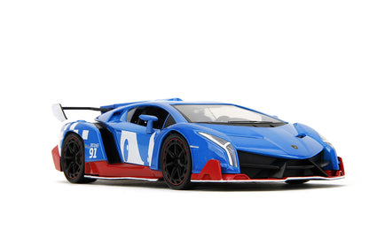 Lamborghini Veneno Sonic the Hedgehog 1:24